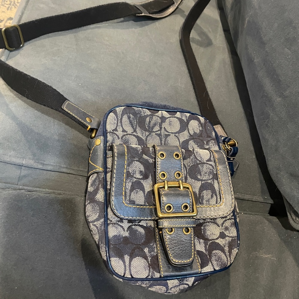Coach signature crossbody bag